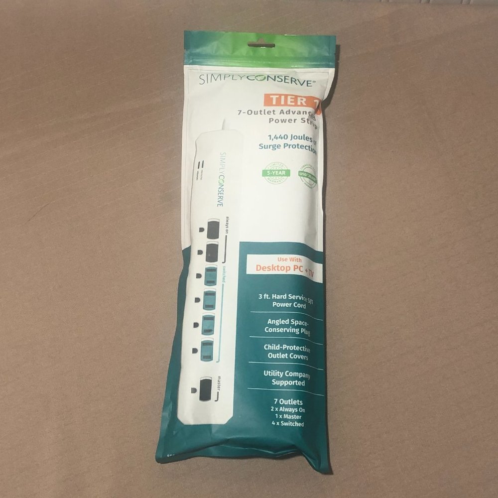 *NIB* Simply Conserve 7 Outlet Advanced Power
